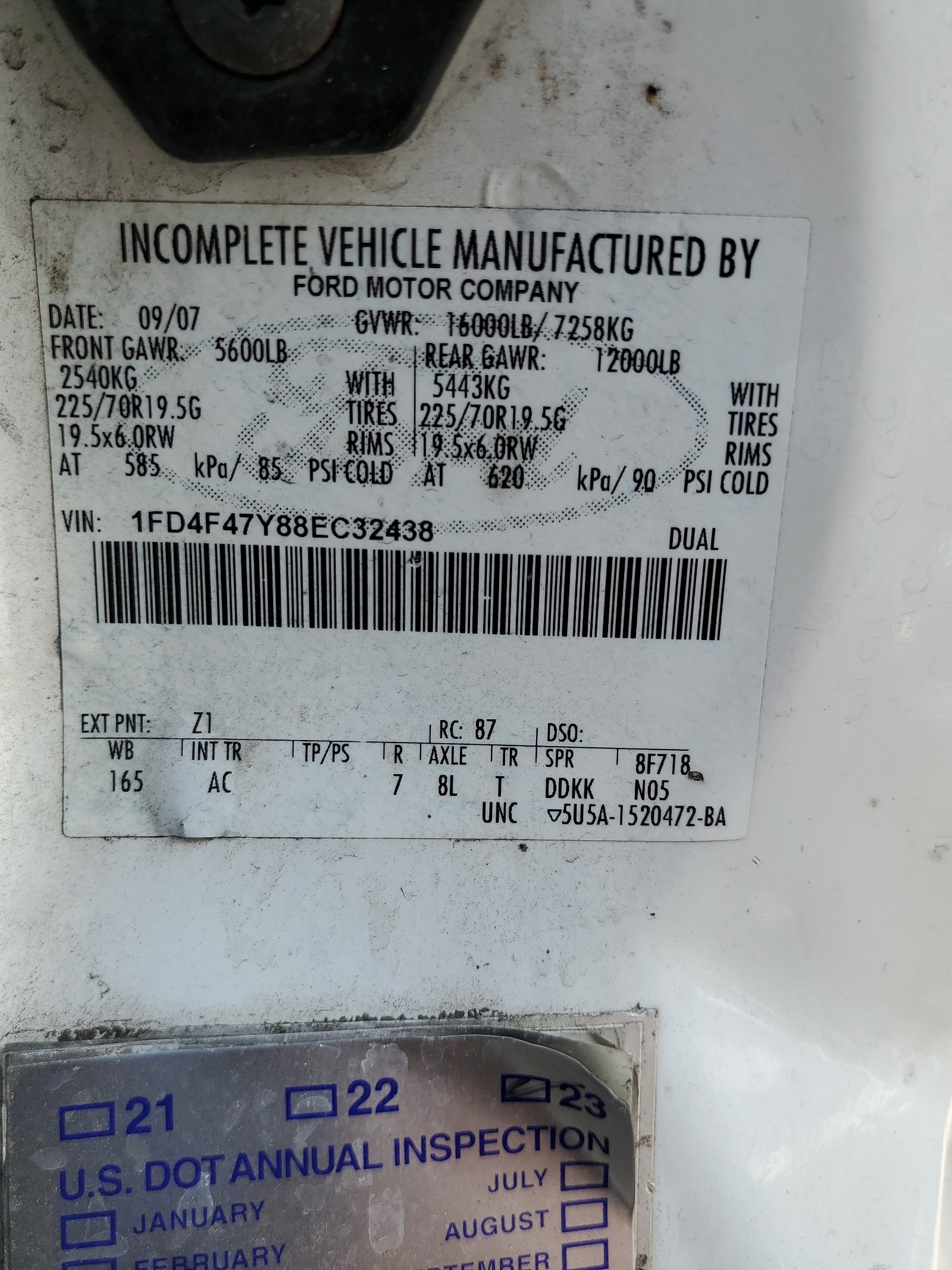 1FD4F47Y88EC32438 2008 Ford F450 Super Duty