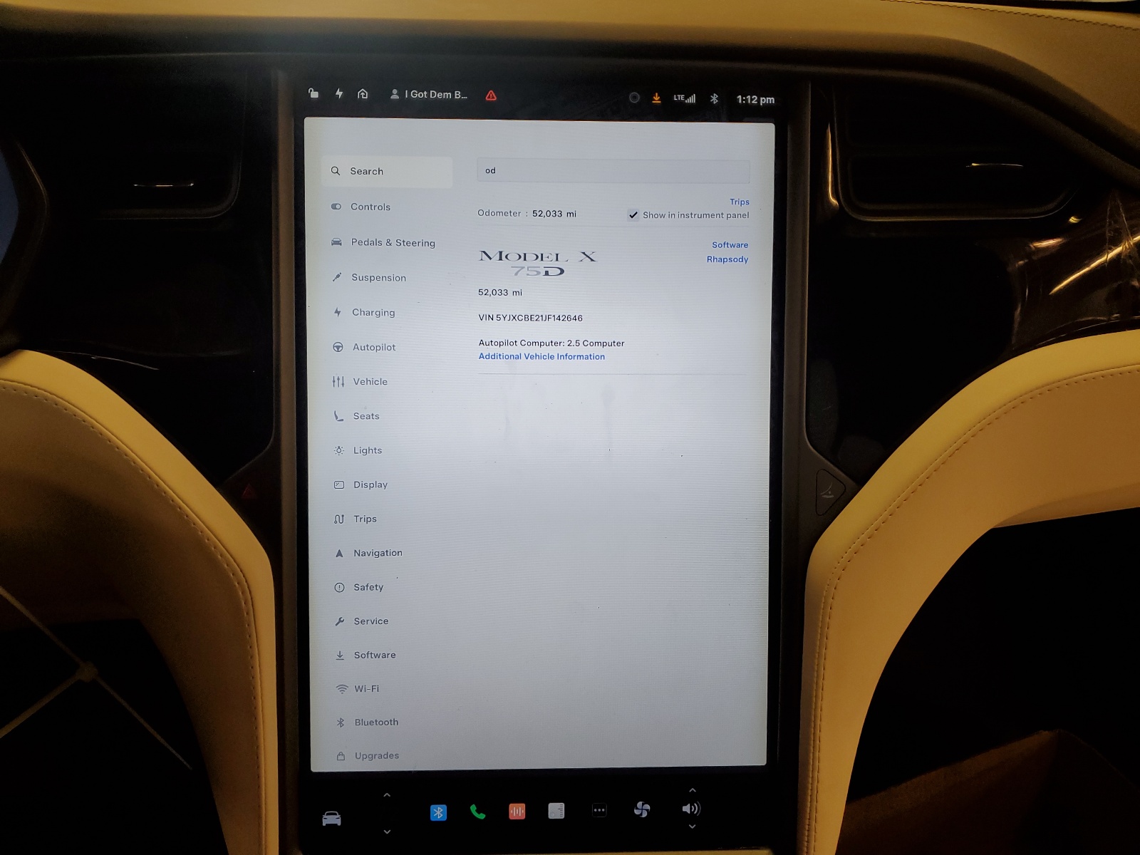 5YJXCBE21JF142646 2018 Tesla Model X