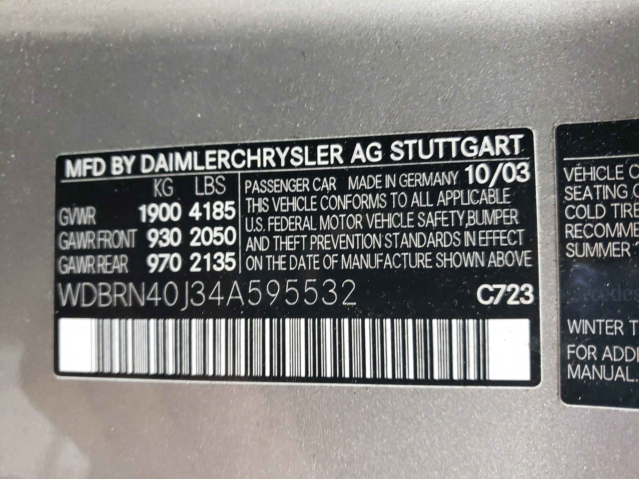 WDBRN40J34A595532 2004 Mercedes-Benz C 230K Sport Coupe