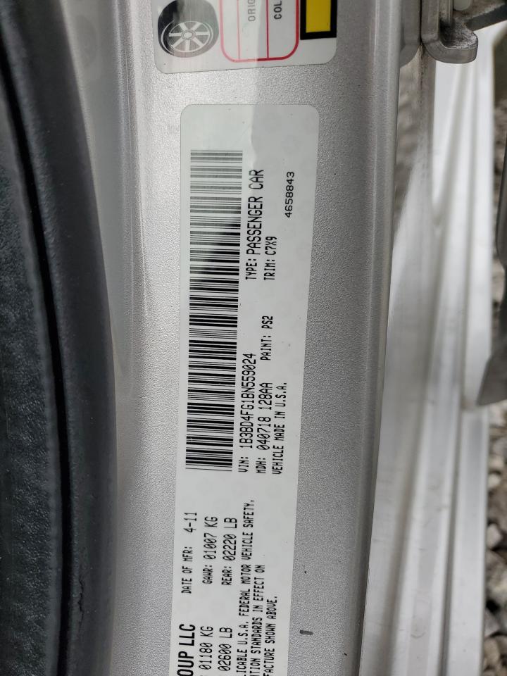 2011 Dodge Avenger Express VIN: 1B3BD4FG1BN559024 Lot: 56927834