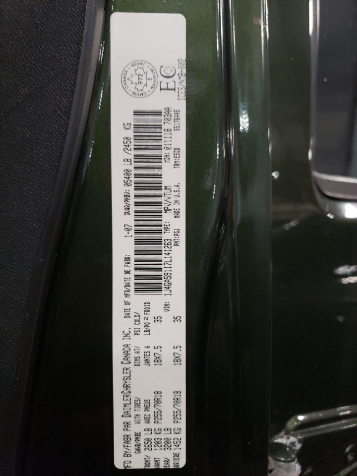 2007 Jeep Wrangler Sahara VIN: 1J4GA59117L141263 Lot: 58313654