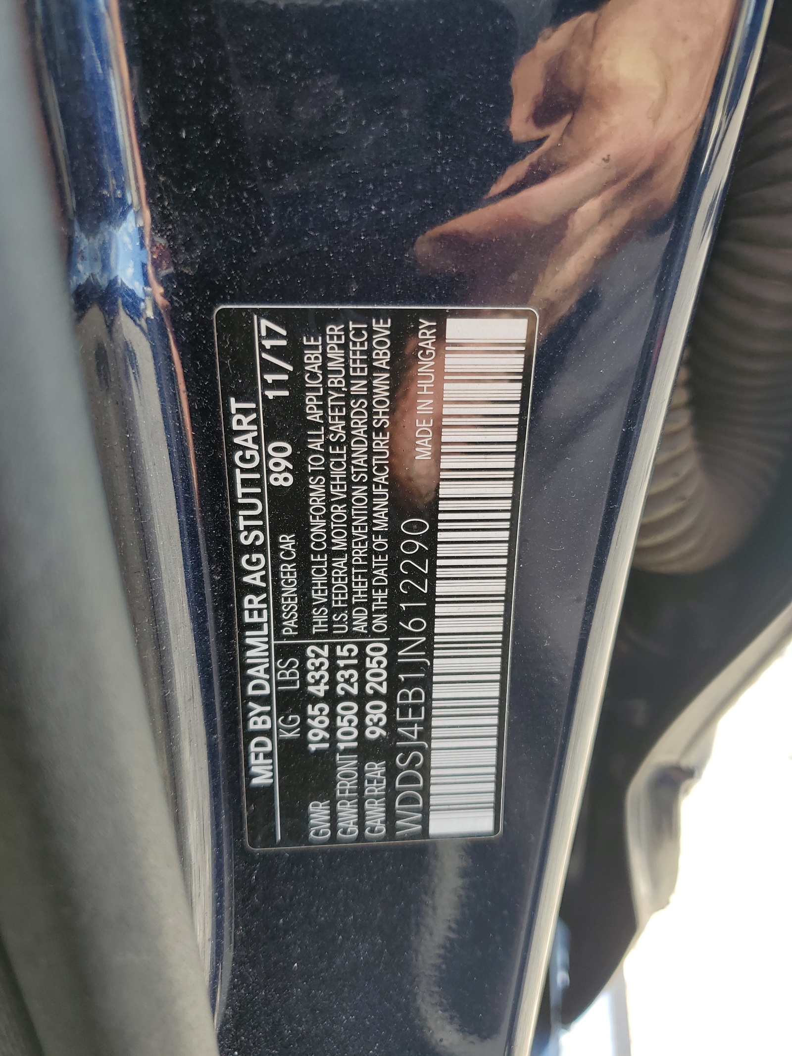 WDDSJ4EB1JN612290 2018 Mercedes-Benz Cla 250