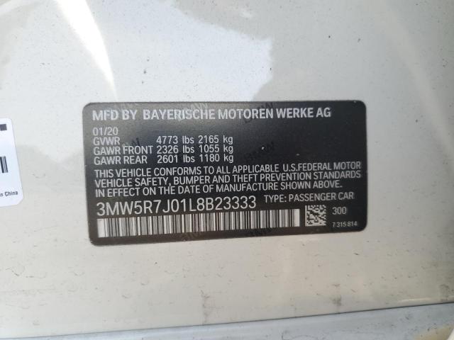 3MW5R7J01L8B23333 BMW 3 Series 330XI 12