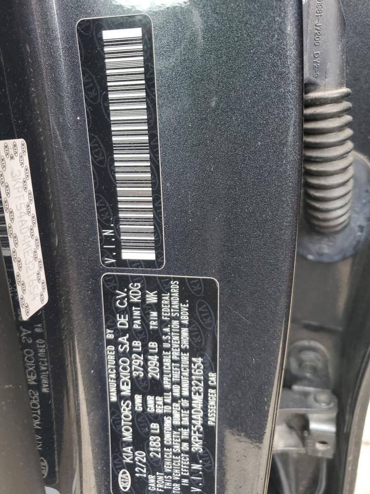 2021 Kia Forte Ex VIN: 3KPF54AD4ME321654 Lot: 57261554