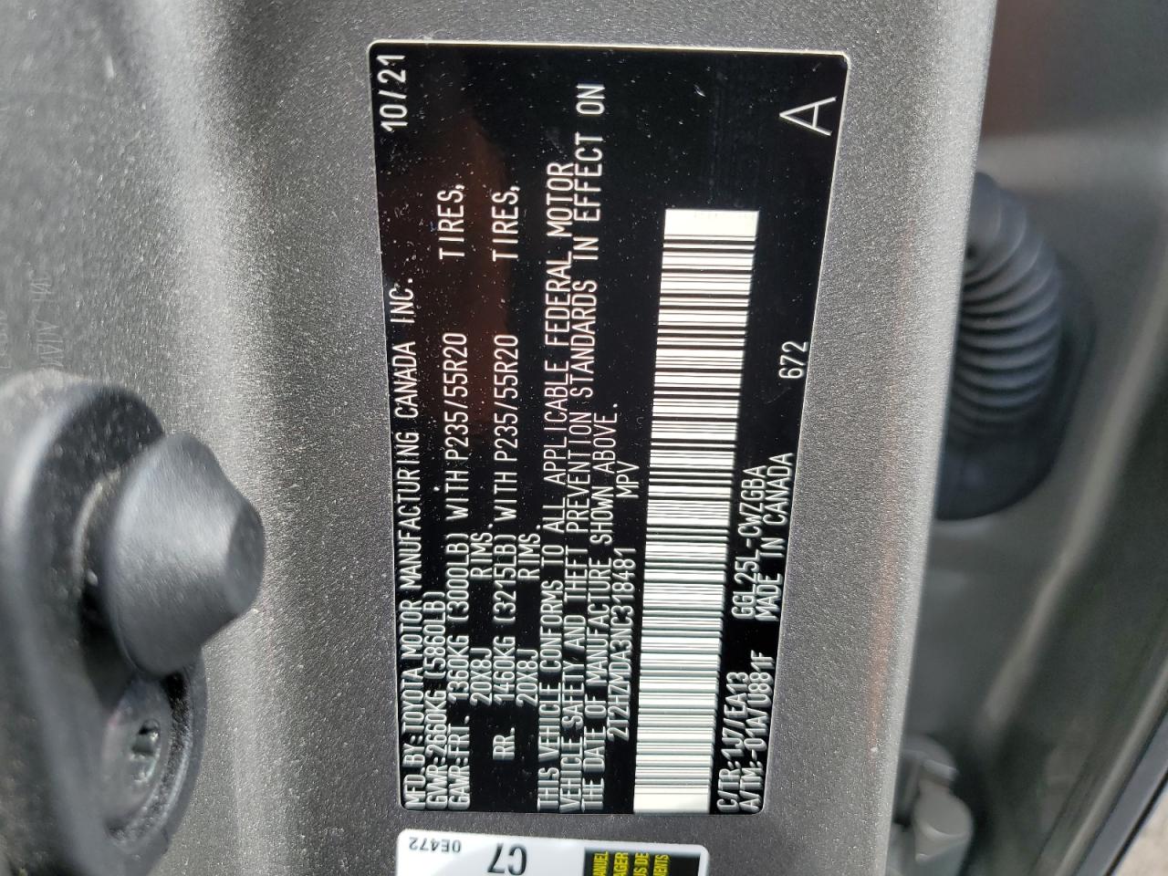 2022 Lexus Rx 350 VIN: 2T2HZMDA3NC318481 Lot: 60662674