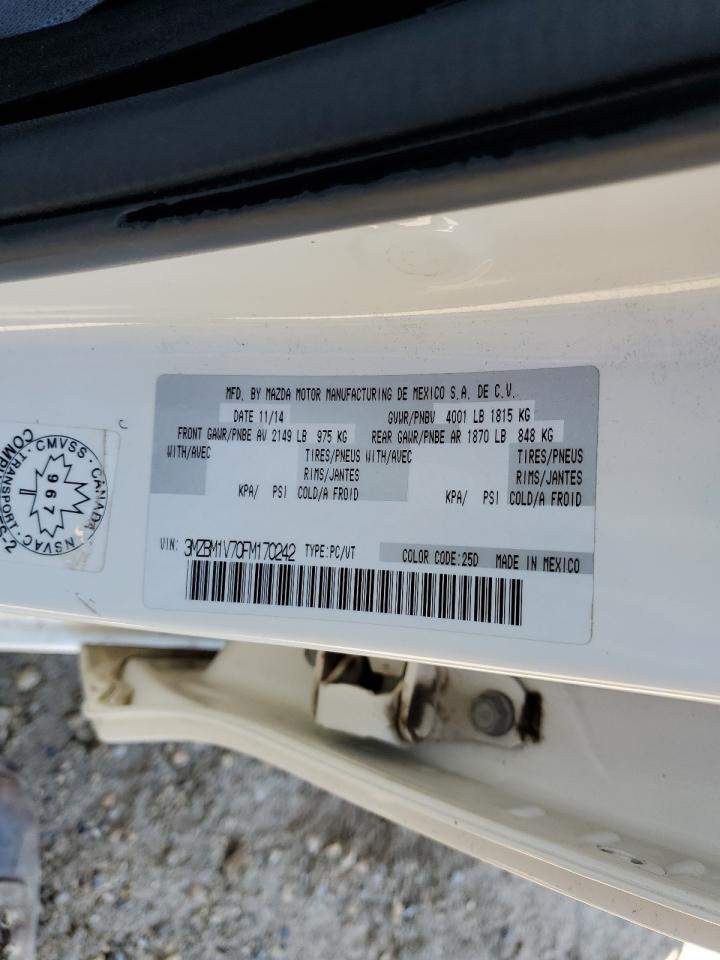 2015 Mazda 3 Touring VIN: 3MZBM1V70FM170242 Lot: 60921534