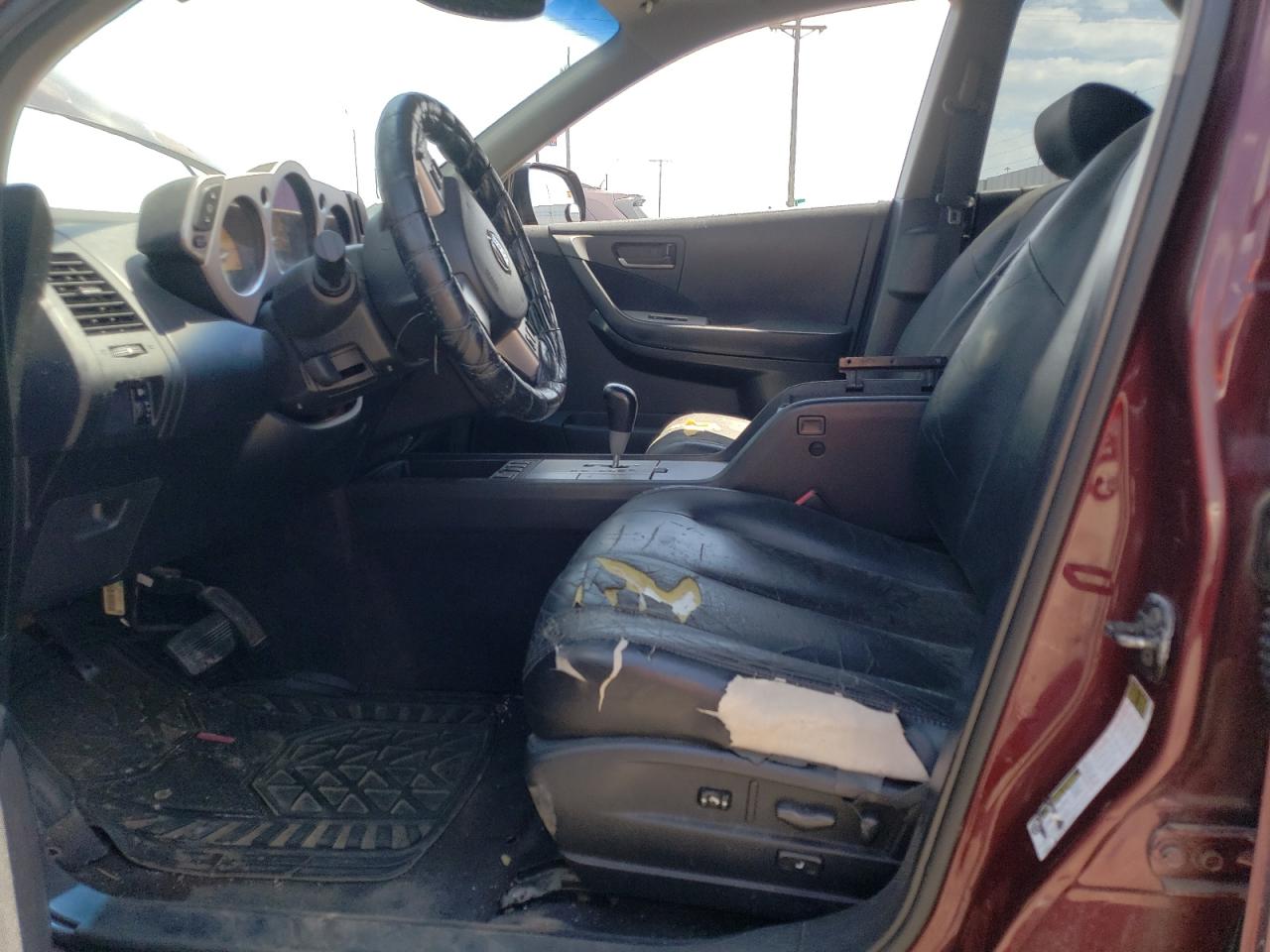 2005 Nissan Murano Sl VIN: JN8AZ08W75W444469 Lot: 59333324