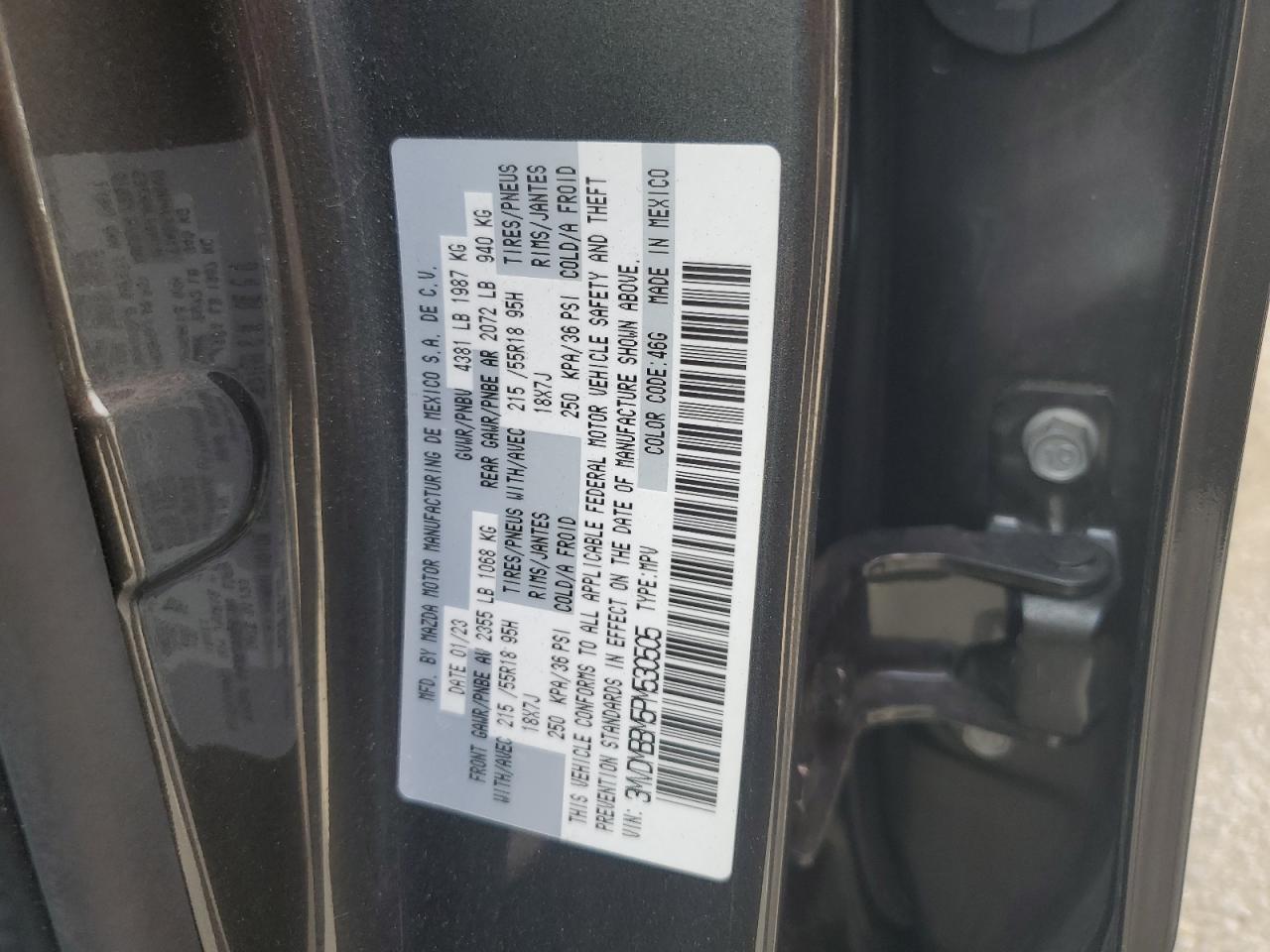 3MVDMBBM5PM530505 2023 Mazda Cx-30 Select