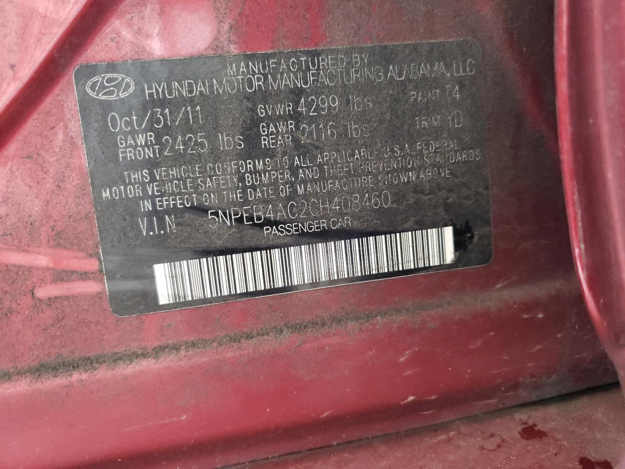 2012 Hyundai Sonata - Image 13