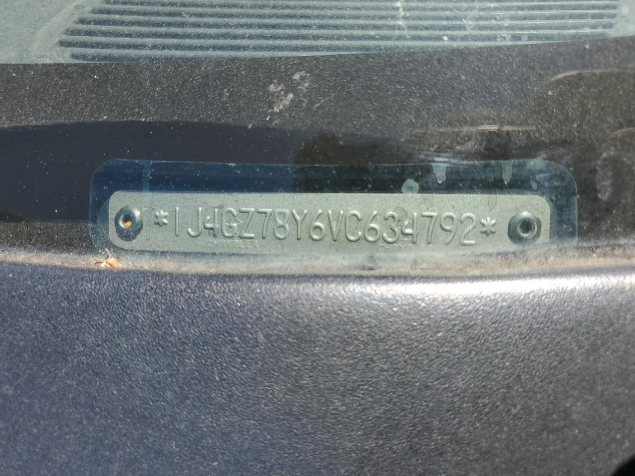 1997 Jeep Grand Cherokee Limited VIN: 1J4GZ78Y6VC634792 Lot: 60905264