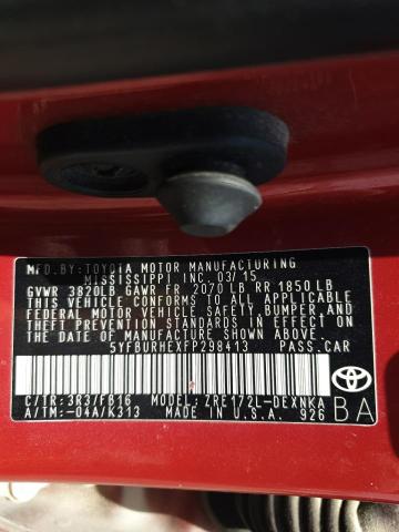 5YFBURHEXFP298413 - 2015 TOYOTA COROLLA L - #60986734