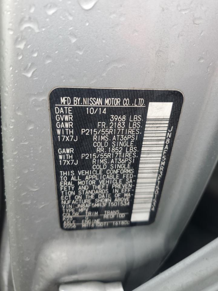 2015 Nissan Juke S VIN: JN8AF5MR3FT501534 Lot: 57401894