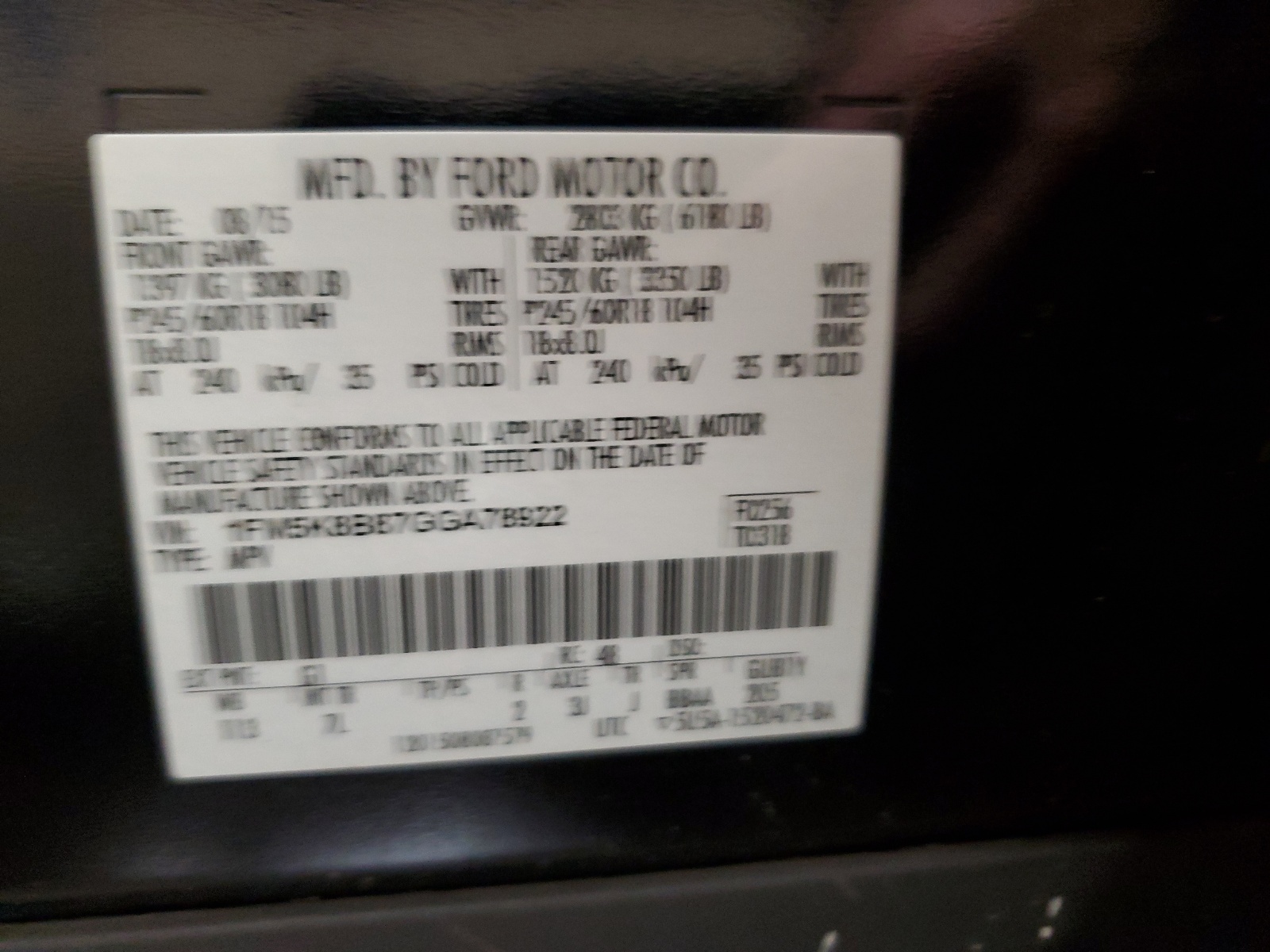 1FM5K8B87GGA78922 2016 Ford Explorer