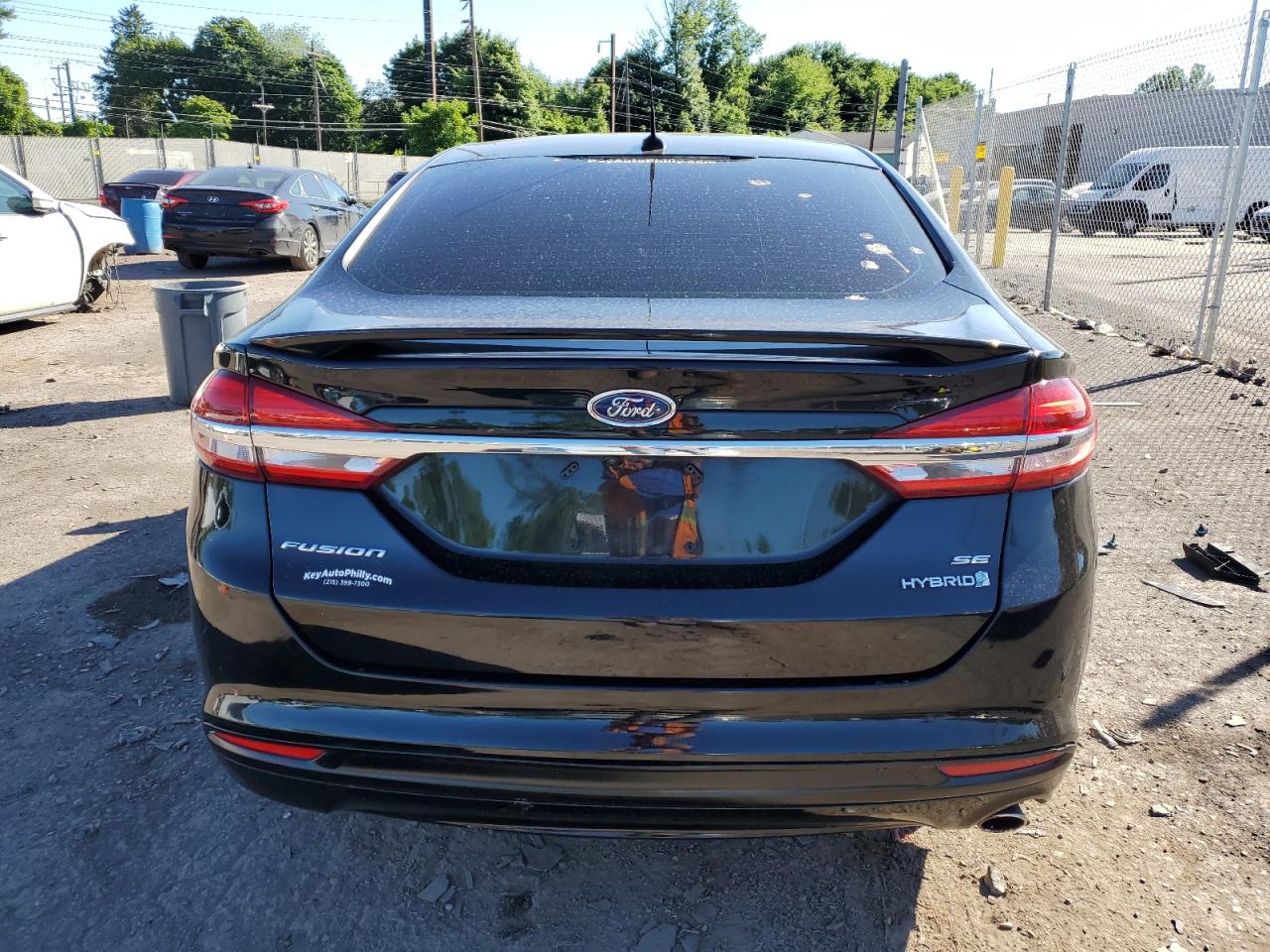 2018 Ford Fusion Se Hybrid VIN: 3FA6P0LU1JR225653 Lot: 58219014