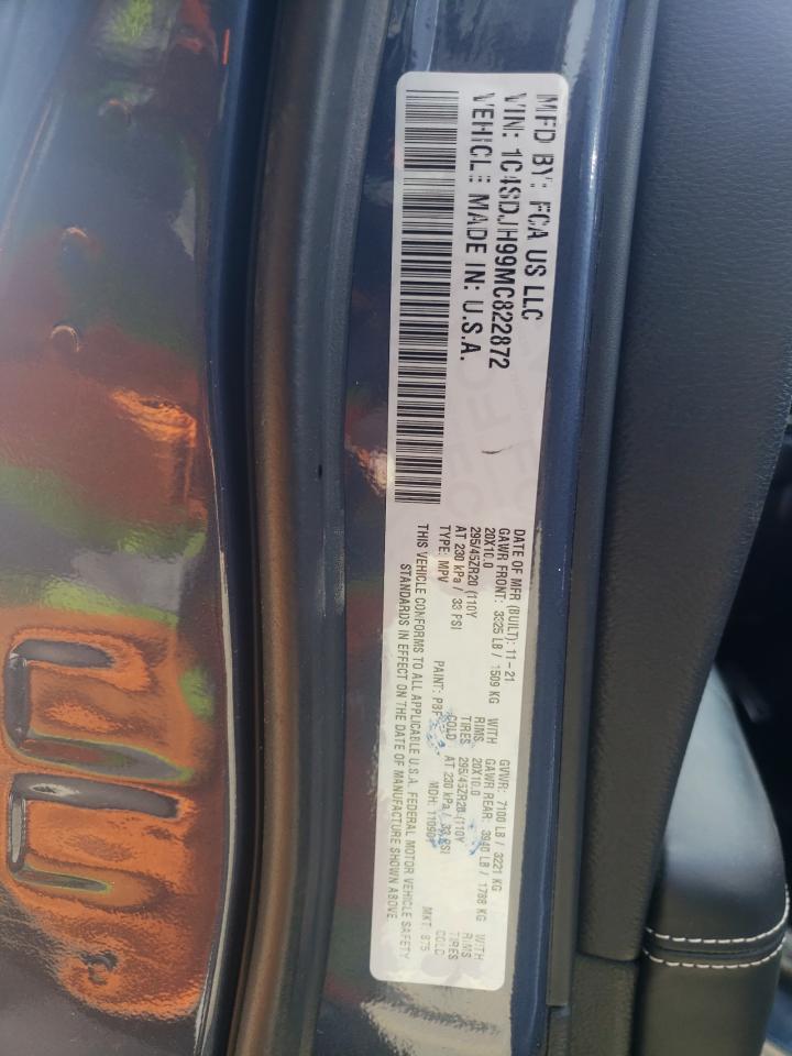 2021 Dodge Durango Srt Hellcat VIN: 1C4SDJH99MC822872 Lot: 58606964