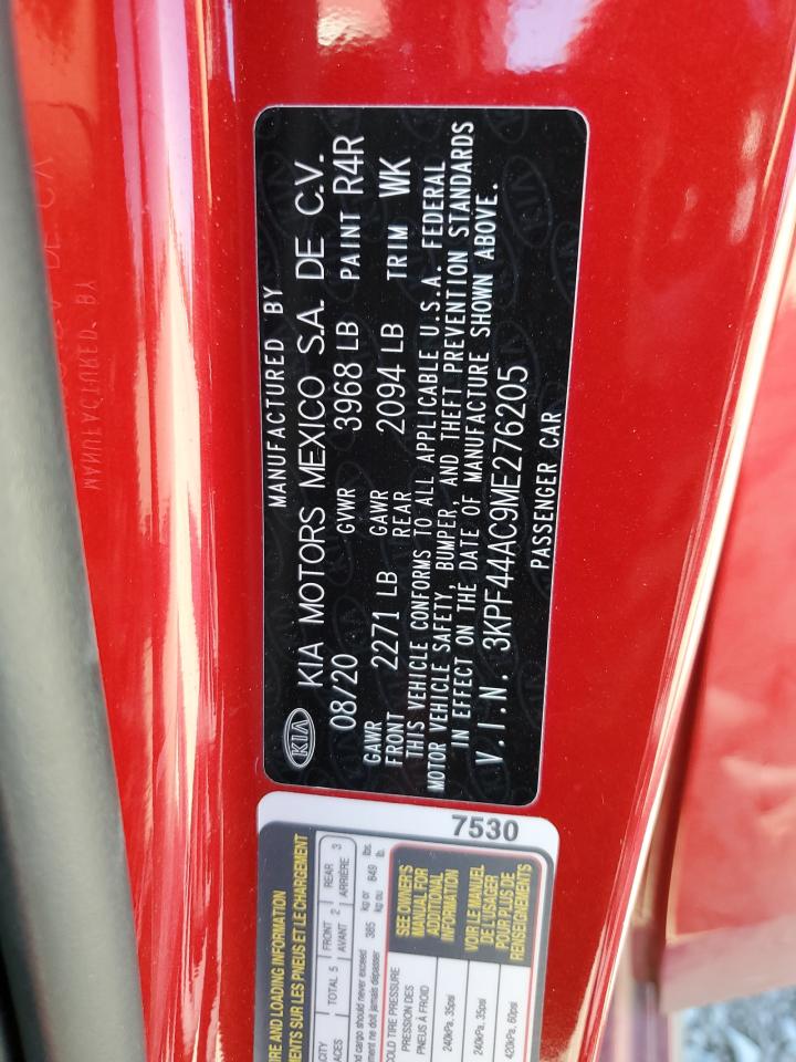 2021 Kia Forte Gt VIN: 3KPF44AC9ME276205 Lot: 60759974