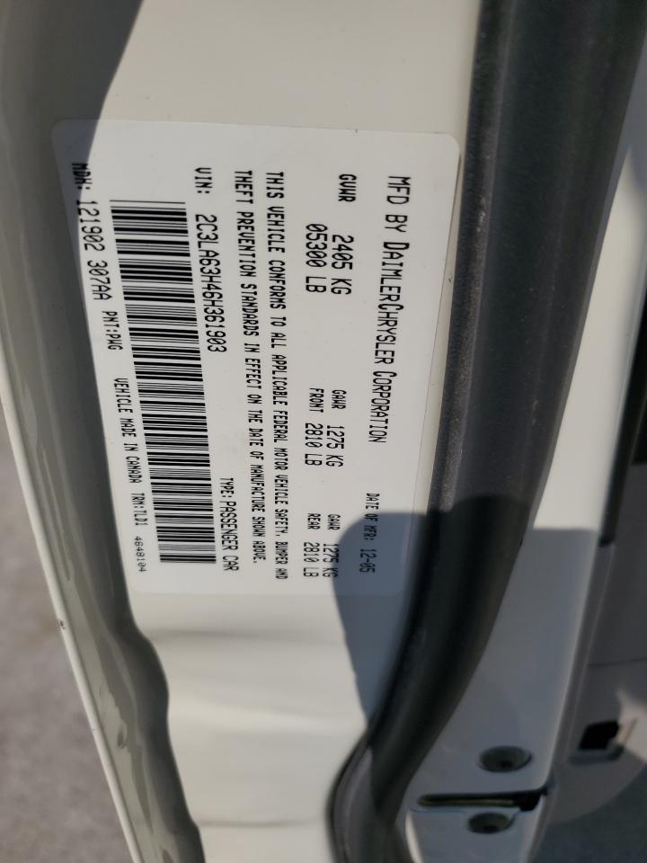 2006 Chrysler 300C VIN: 2C3LA63H46H361903 Lot: 59119984