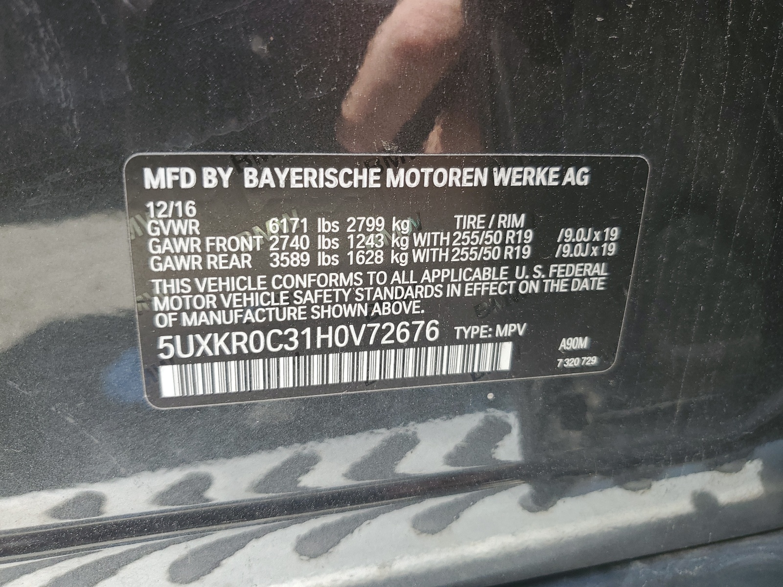 5UXKR0C31H0V72676 2017 BMW X5 xDrive35I