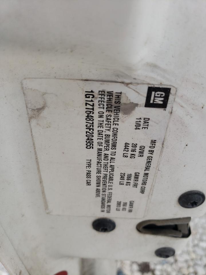 2005 Chevrolet Malibu Maxx Ls VIN: 1G1ZT64875F204955 Lot: 59860464