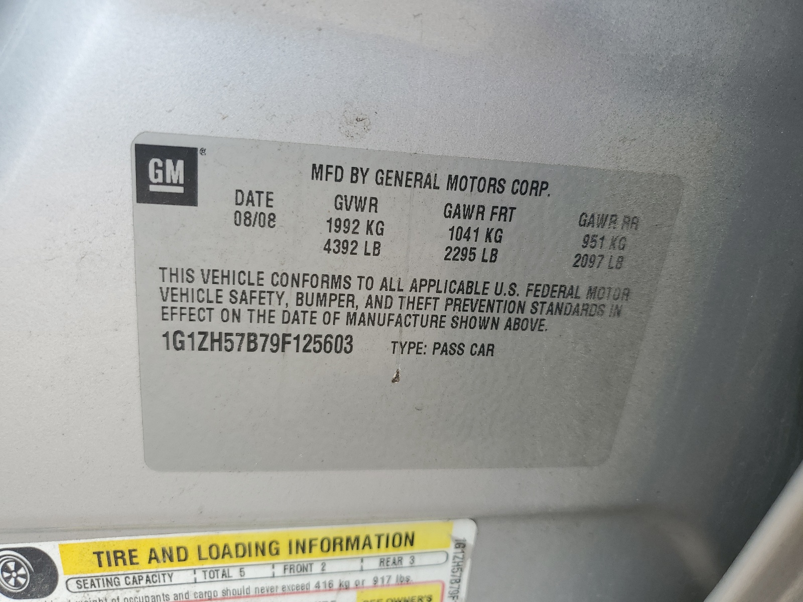 1G1ZH57B79F125603 2009 Chevrolet Malibu 1Lt