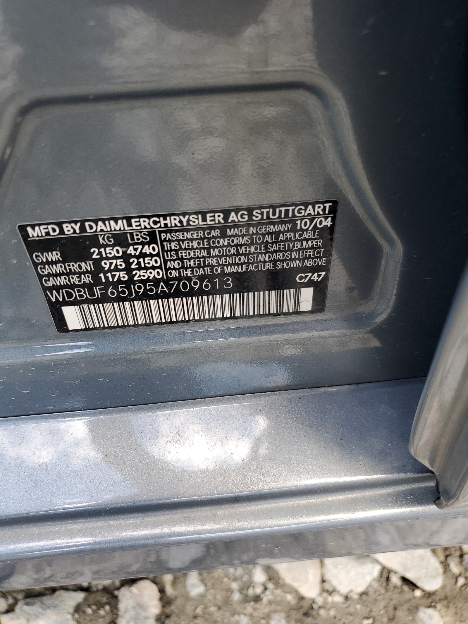 WDBUF65J95A709613 2005 Mercedes-Benz E 320