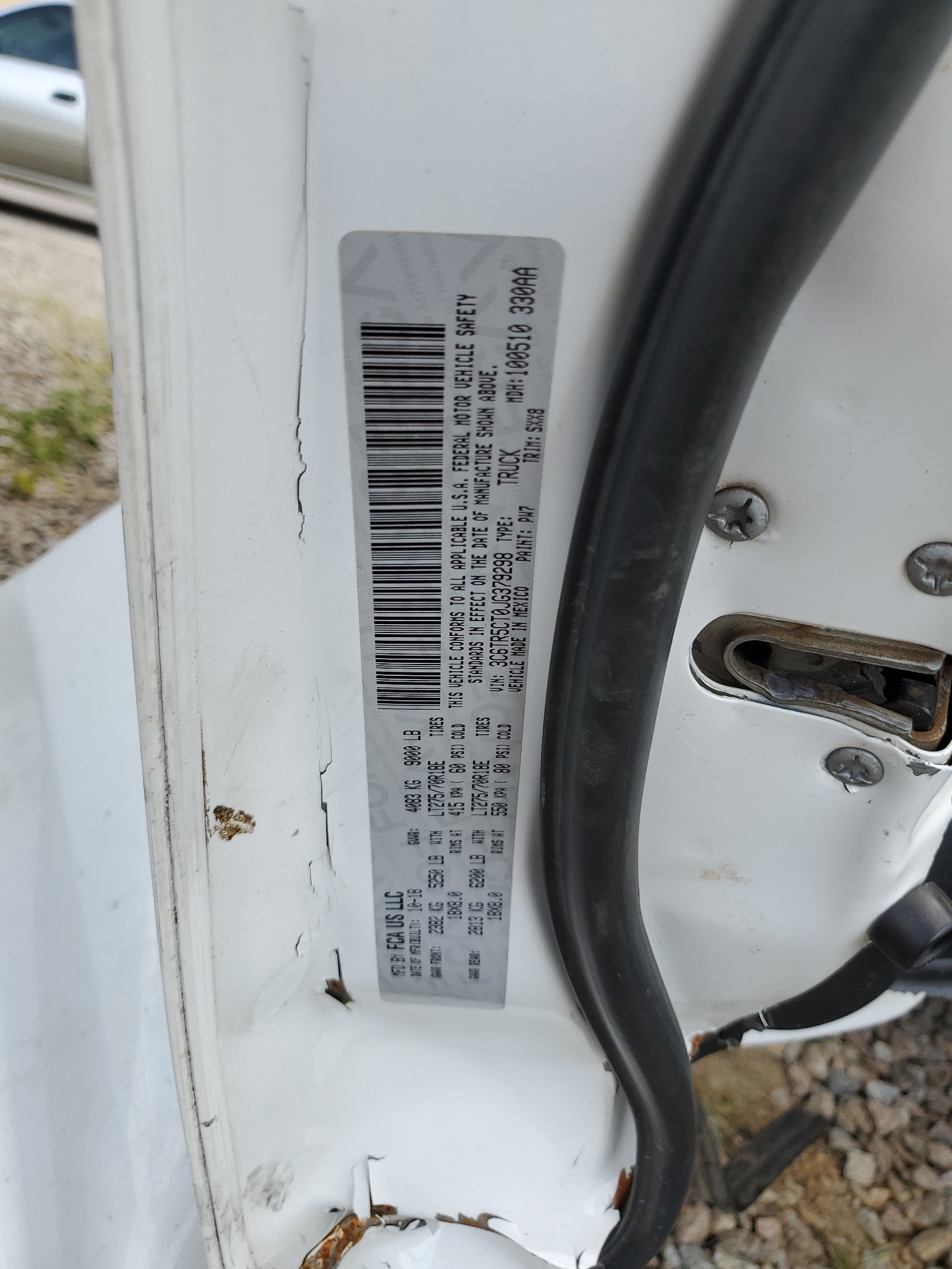 3C6TR5CT0JG379298 2018 Ram 2500 St