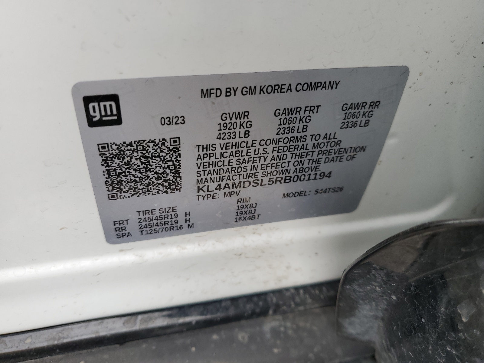 KL4AMDSL5RB001194 2024 Buick Encore Gx Sport Touring