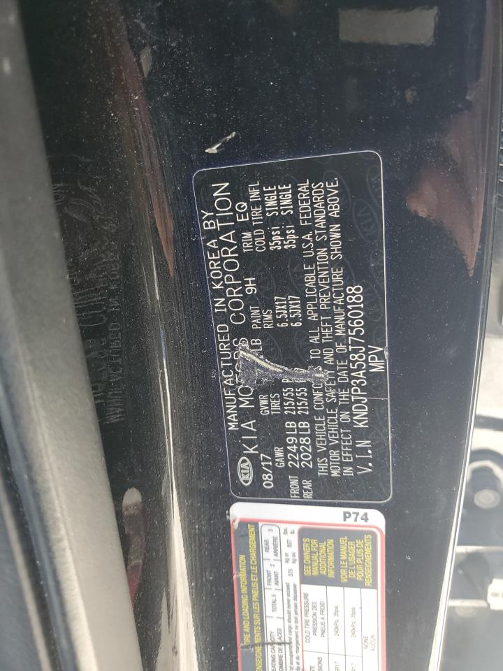 2018 Kia Soul + VIN: KNDJP3A58J7560188 Lot: 58156444