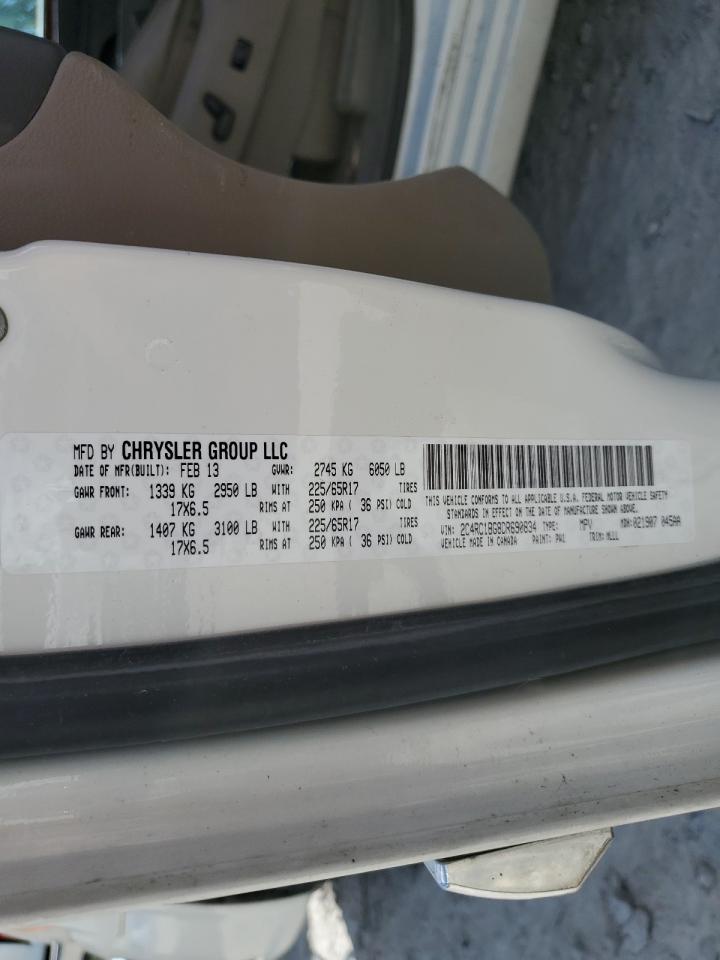 2013 Chrysler Town & Country Touring VIN: 2C4RC1BG8DR690834 Lot: 57619254