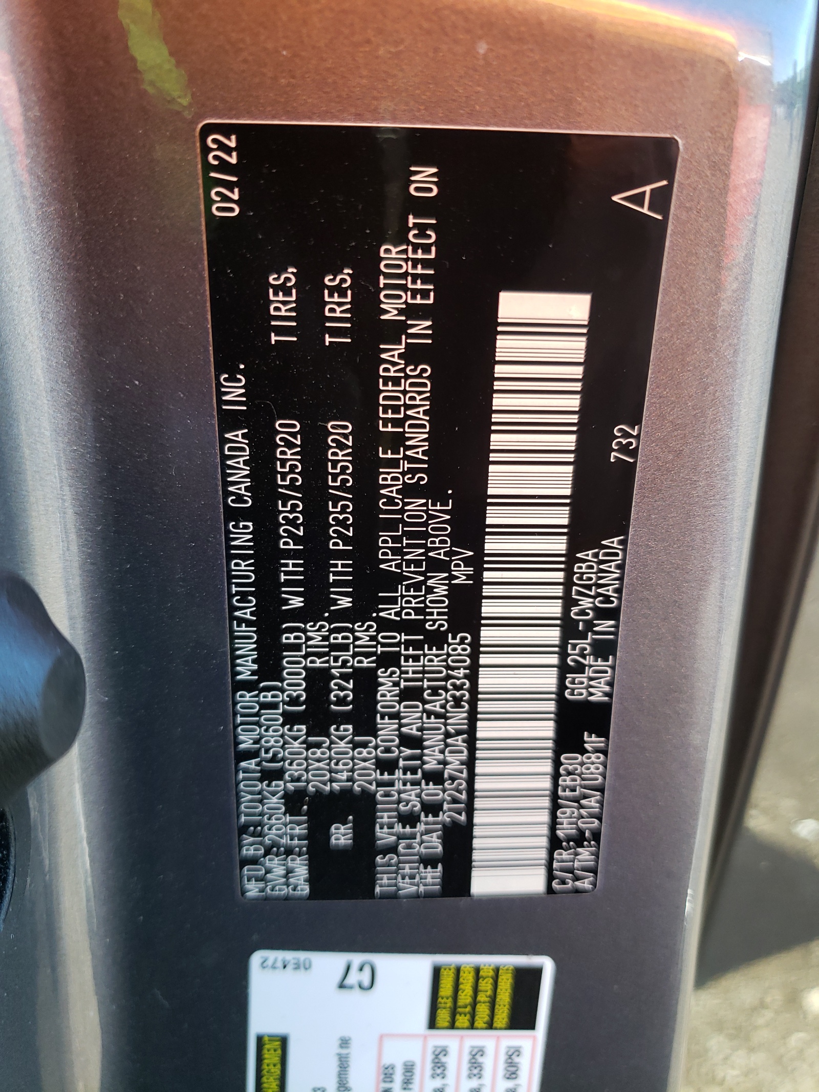 2T2SZMDA1NC334085 2022 Lexus Rx 350 F-Sport