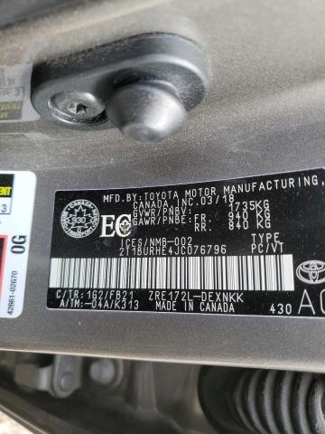 2018 TOYOTA COROLLA L