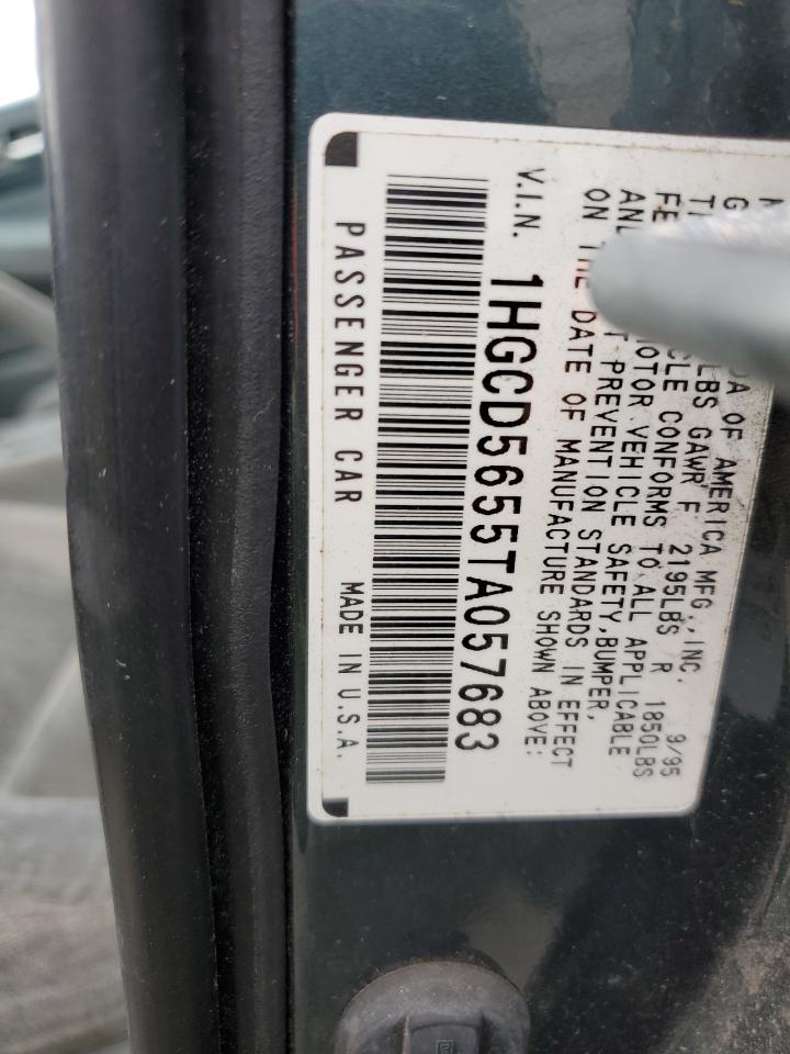 1996 Honda Accord Ex VIN: 1HGCD5655TA057683 Lot: 61072314