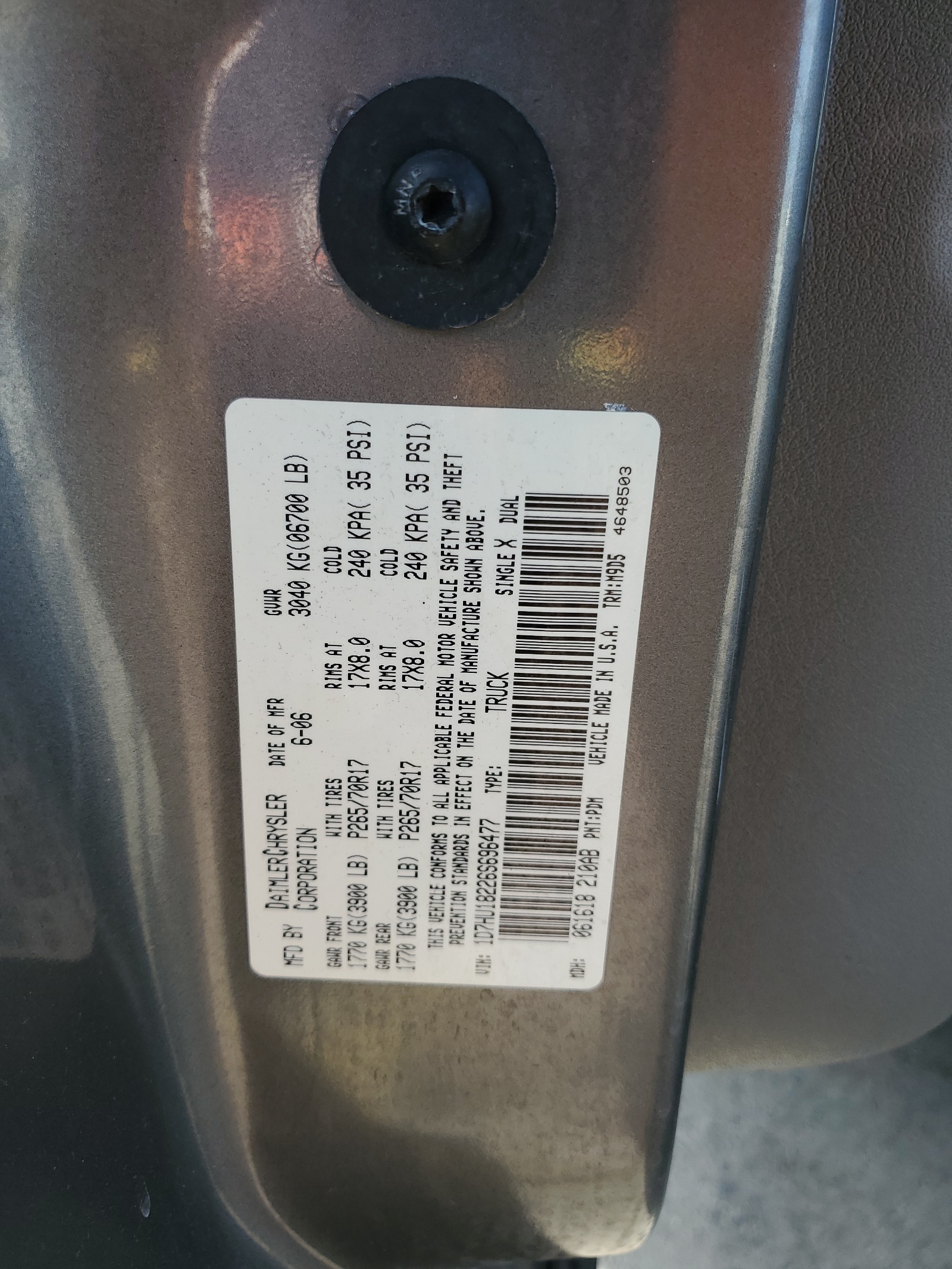 1D7HU18226S696477 2006 Dodge Ram 1500 St