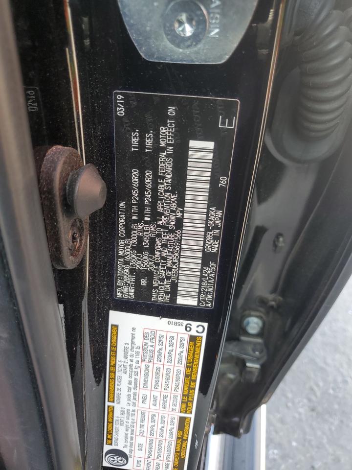 JTEBU5JR5K5691566 2019 Toyota 4Runner Sr5