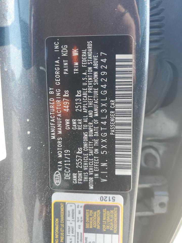 2020 Kia Optima Lx VIN: 5XXGT4L3XLG429247 Lot: 59042694