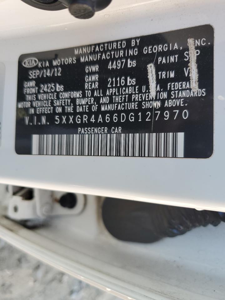 2013 Kia Optima Sx VIN: 5XXGR4A66DG127970 Lot: 60653424