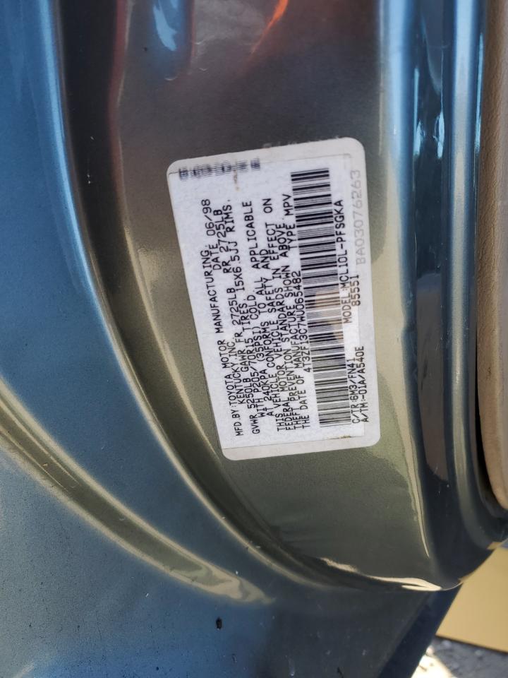 1998 Toyota Sienna Le VIN: 4T3ZF13C7WU065482 Lot: 59026034