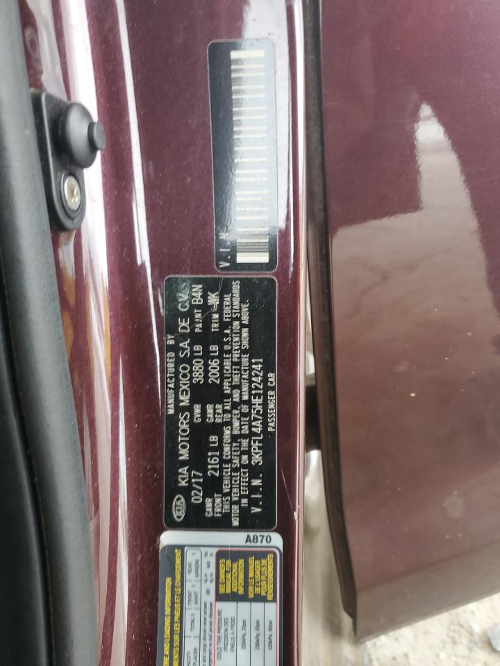 2017 Kia Forte Lx VIN: 3KPFL4A75HE124241 Lot: 61326754