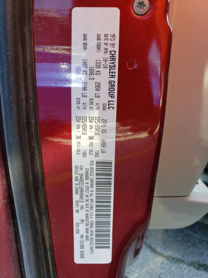 2010 Chrysler Town & Country Lx VIN: 2A4RR2D18AR464019 Lot: 58841844