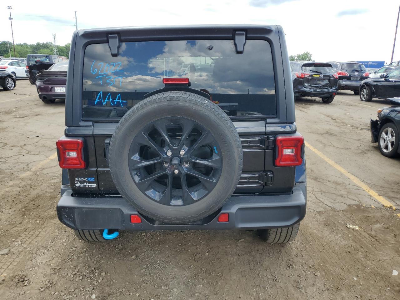 2022 Jeep Wrangler Unlimited Sahara 4Xe VIN: 1C4JJXP61NW100777 Lot: 59400614