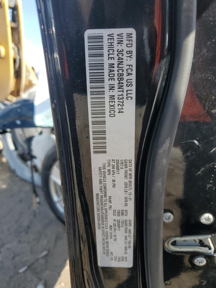 2022 Jeep Compass Latitude VIN: 3C4NJCBB4NT137214 Lot: 60678114