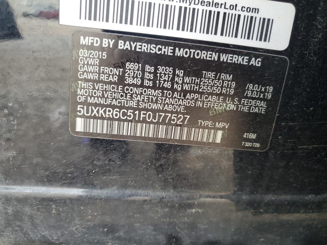 5UXKR6C51F0J77527 2015 BMW X5 - Image 13