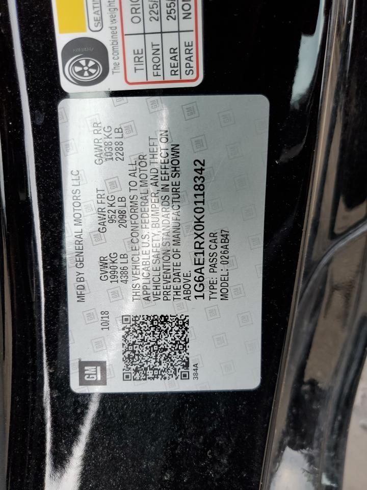 2019 Cadillac Ats VIN: 1G6AE1RX0K0118342 Lot: 60697444