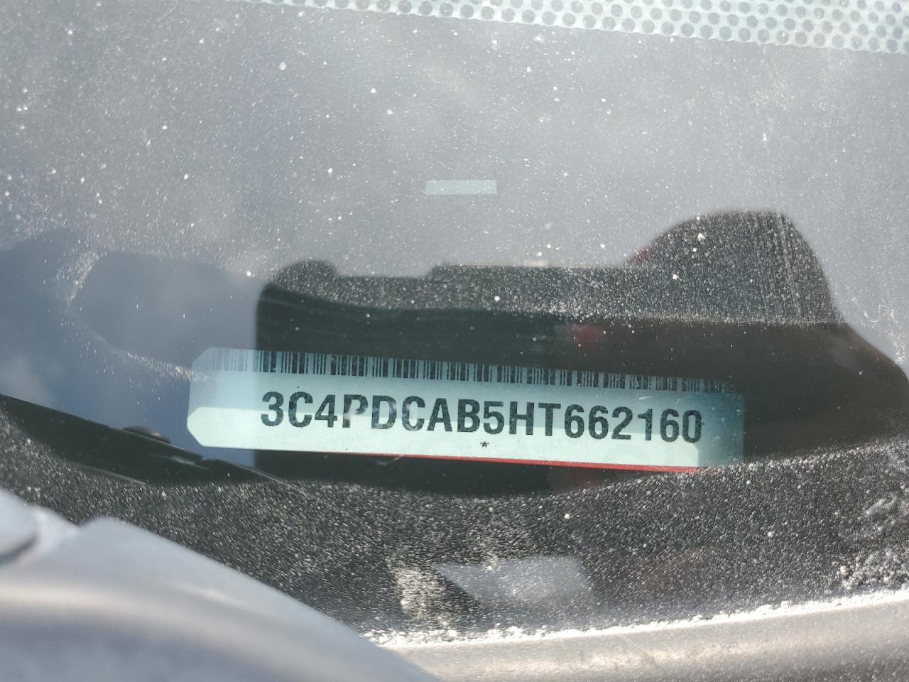 2017 Dodge Journey Se VIN: 3C4PDCAB5HT662160 Lot: 58044544