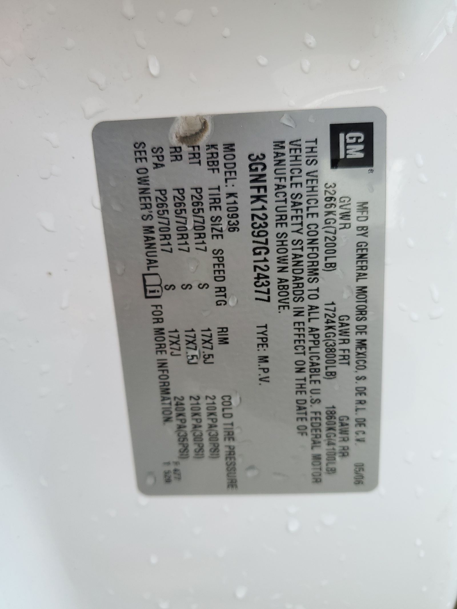 3GNFK12397G124377 2007 Chevrolet Avalanche K1500