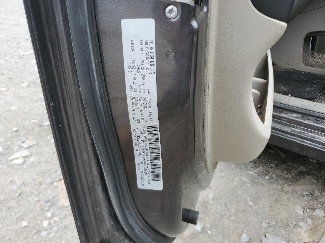 2018 Dodge Grand Caravan Sxt VIN: 2C4RDGCG7JR223446 Lot: 60116334