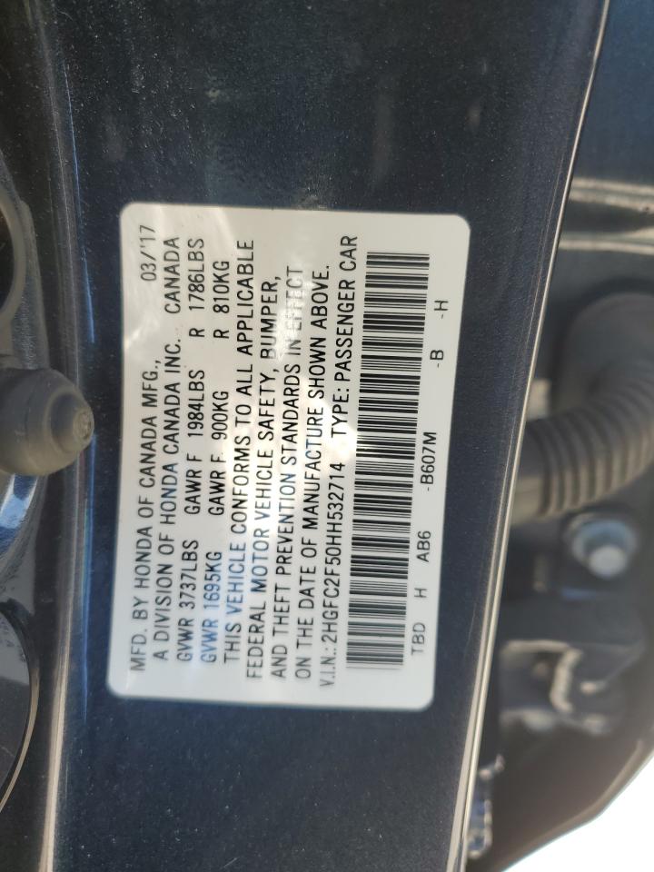 2HGFC2F50HH532714 2017 Honda Civic Lx