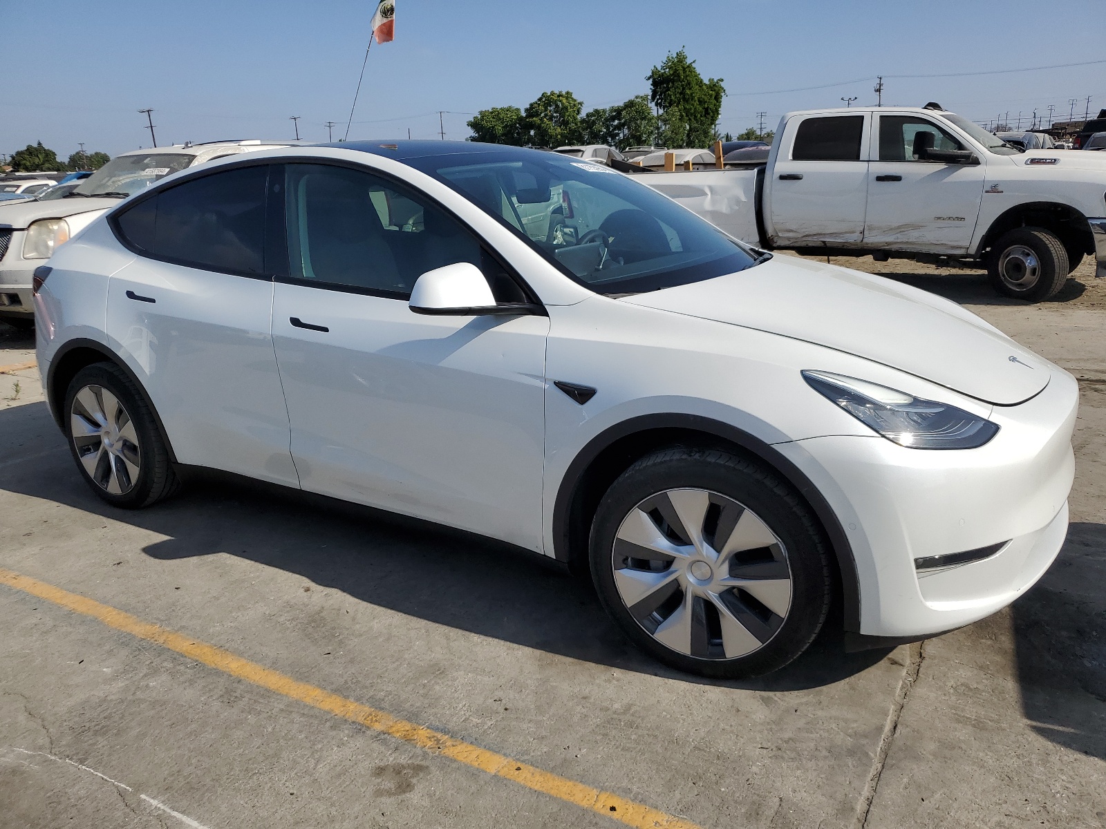 2022 Tesla Model Y vin: 7SAYGDEE1NF315377