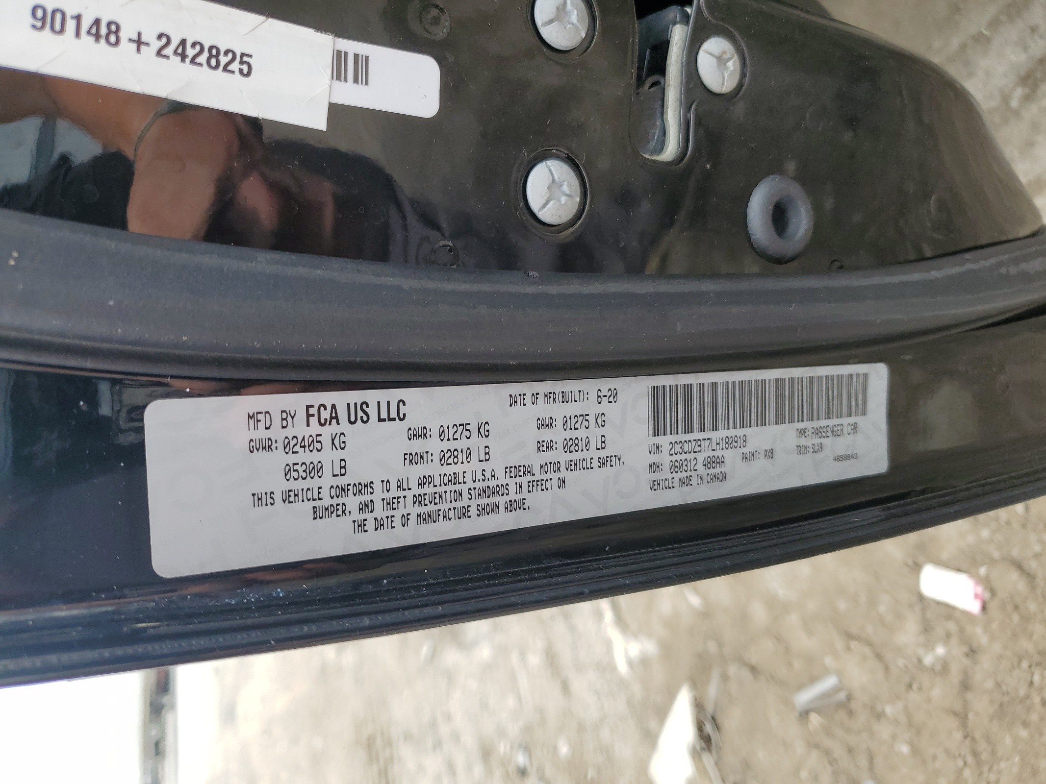 2C3CDZBT7LH180918 2020 Dodge Challenger R/T