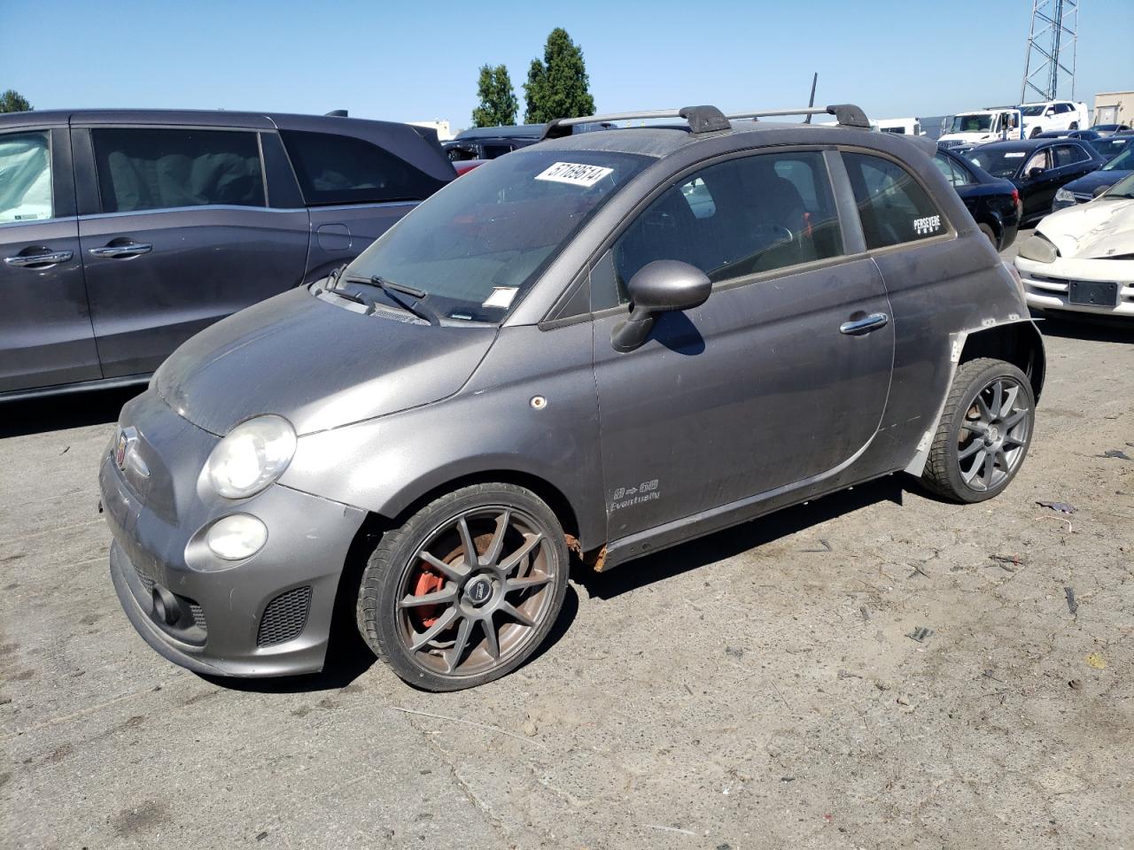 2012 Fiat 500 Abarth VIN: 3C3CFFFHXCT355054 Lot: 57169614